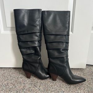 Antonio Melani black Sapphira leather boots size 7M